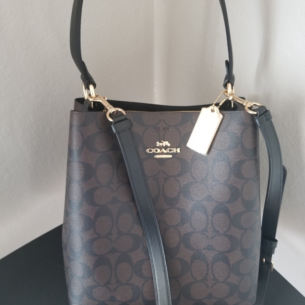 Coach Black and Brown Satchel - Picture 11 of 14